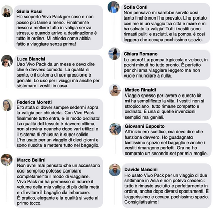 Vivo Pack™ - Viaggia leggero, porta tutto